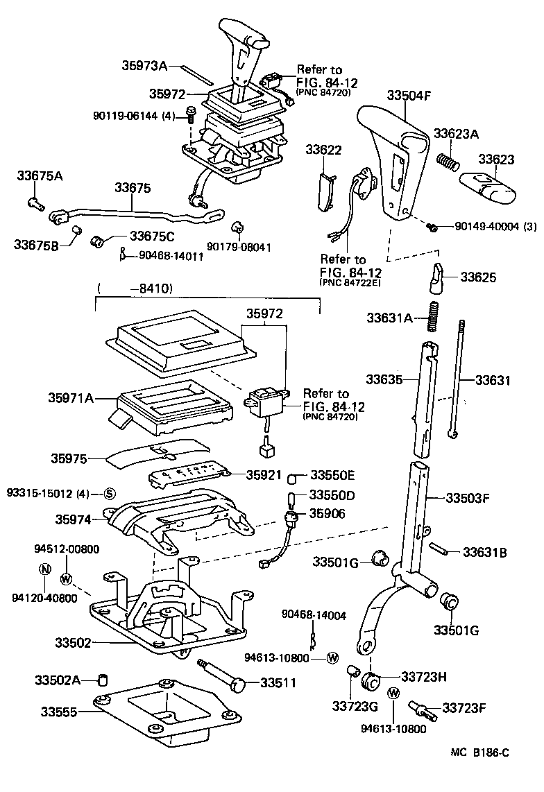 Toyota 33503-22250 LEVER SUB-ASSY, SHIFT(FOR FLOOR SHIFT)