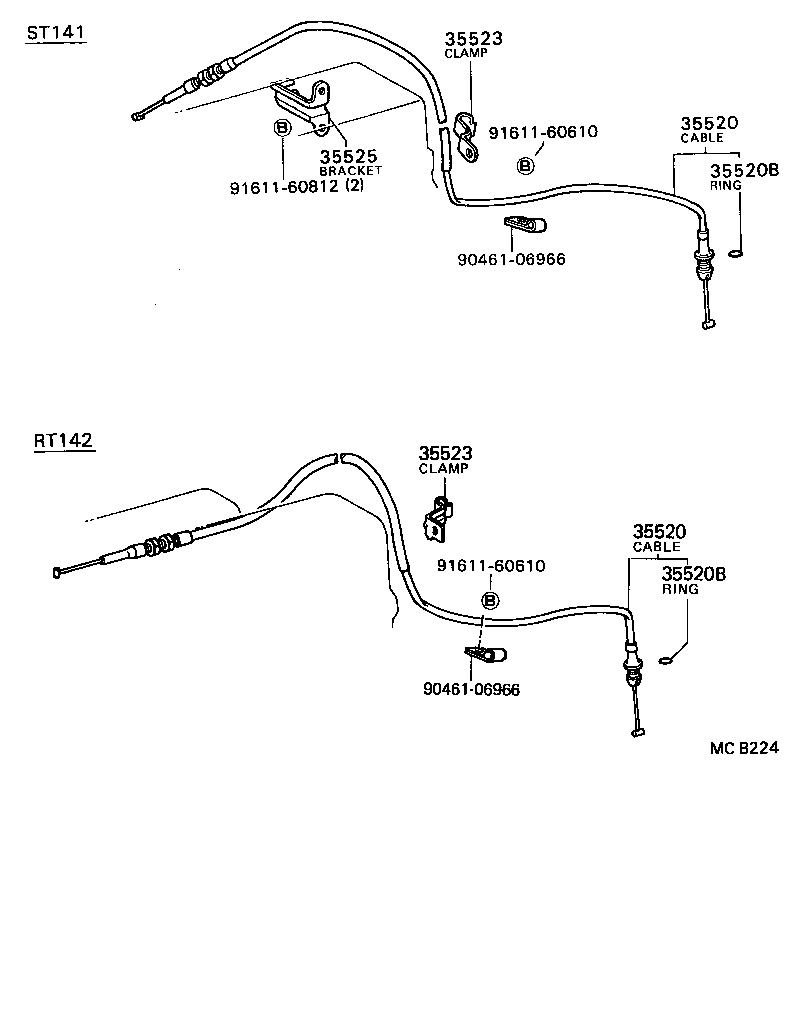 35523-20050 CLAMP, THROTTLE CABLE product image