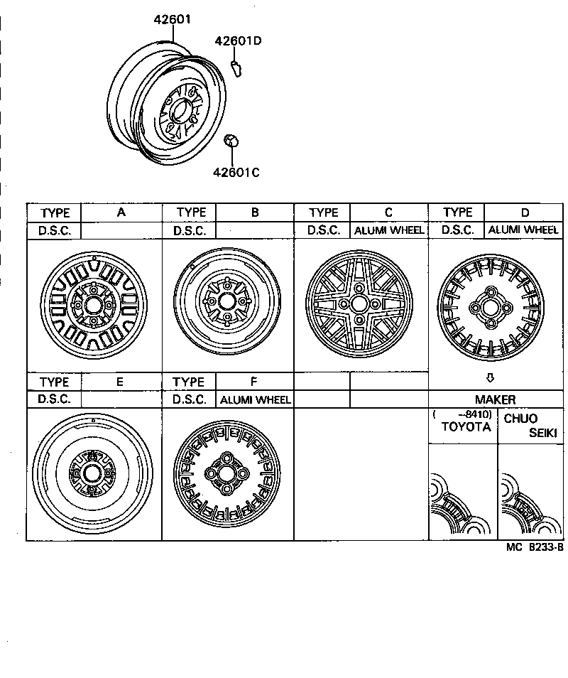 42611-22400 WHEEL, DISC product image