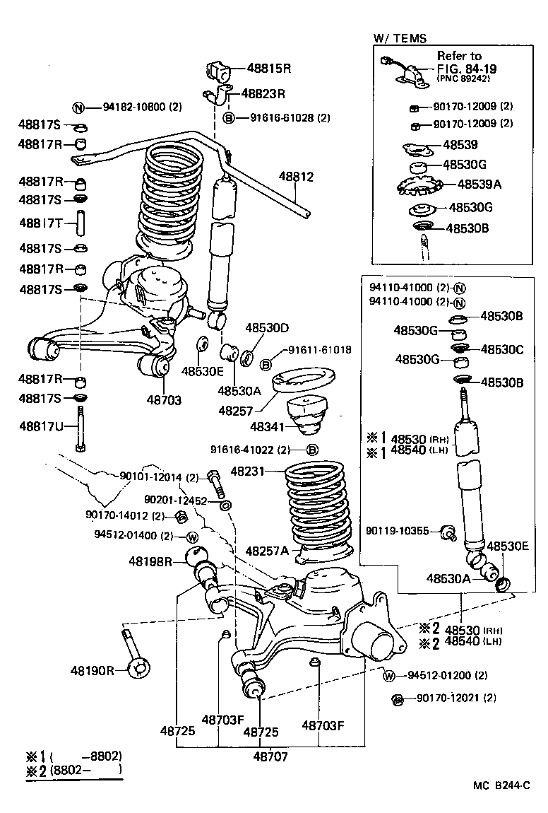 Toyota 48231-22770 SPRING, COIL, REAR