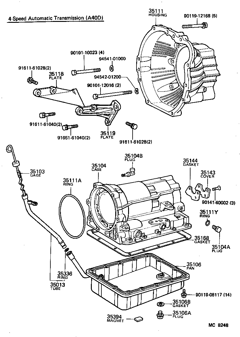 35103-12041 GAGE SUB-ASSY, TRANSMISSION OIL LEVEL product image