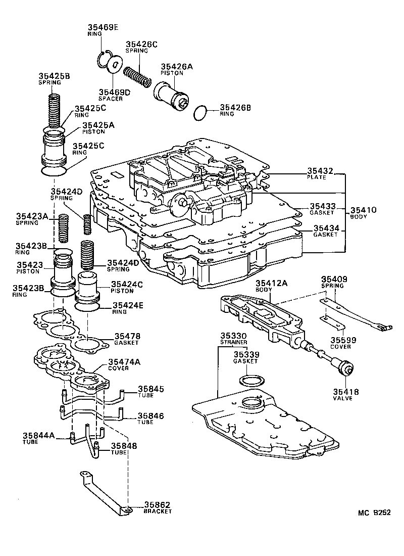 35410-32011 BODY ASSY, TRANSMISSION VALVE product image
