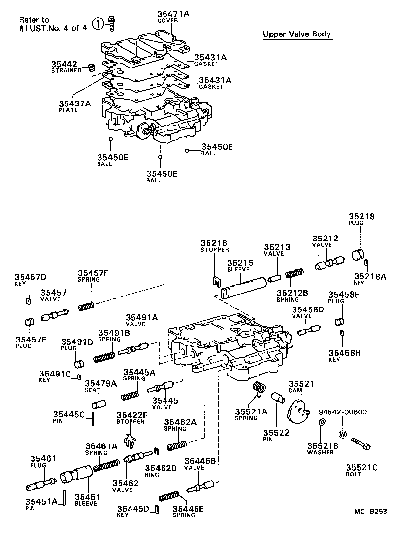 35410-32011 BODY ASSY, TRANSMISSION VALVE product image