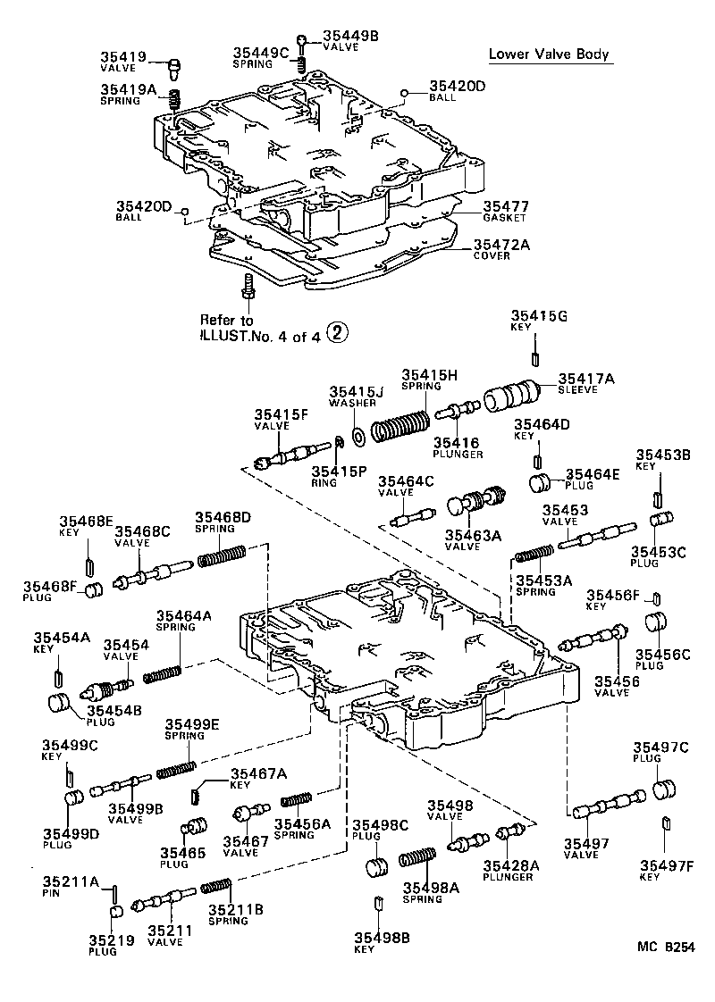 35410-32011 BODY ASSY, TRANSMISSION VALVE product image