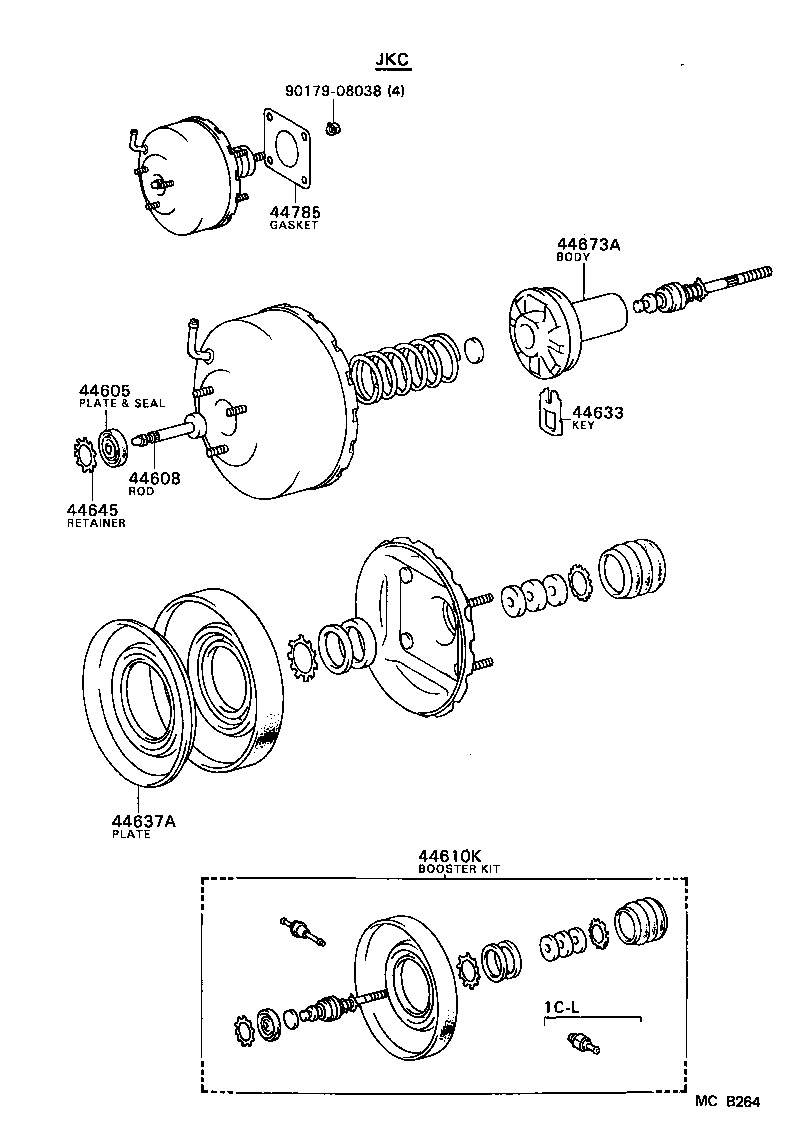 04443-32050 BOOSTER KIT, BRAKE product image