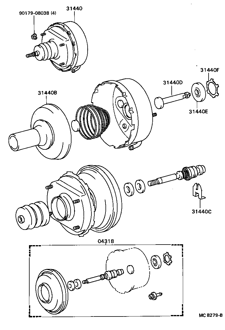 31436-36030 HOSE, NO.3(FOR CLUTCH BOOSTER VACUUM) product image