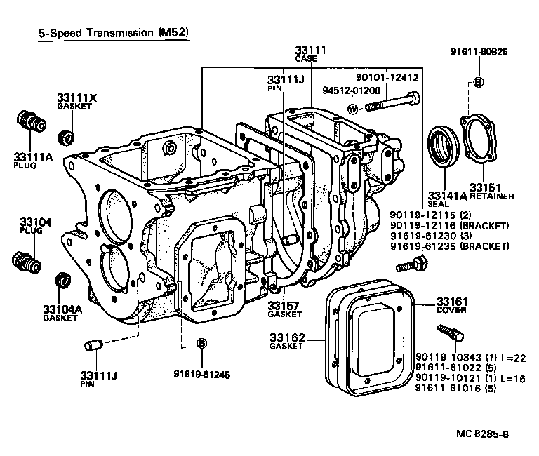 31121-36040 COVER, CLUTCH HOUSING, NO.1 product image