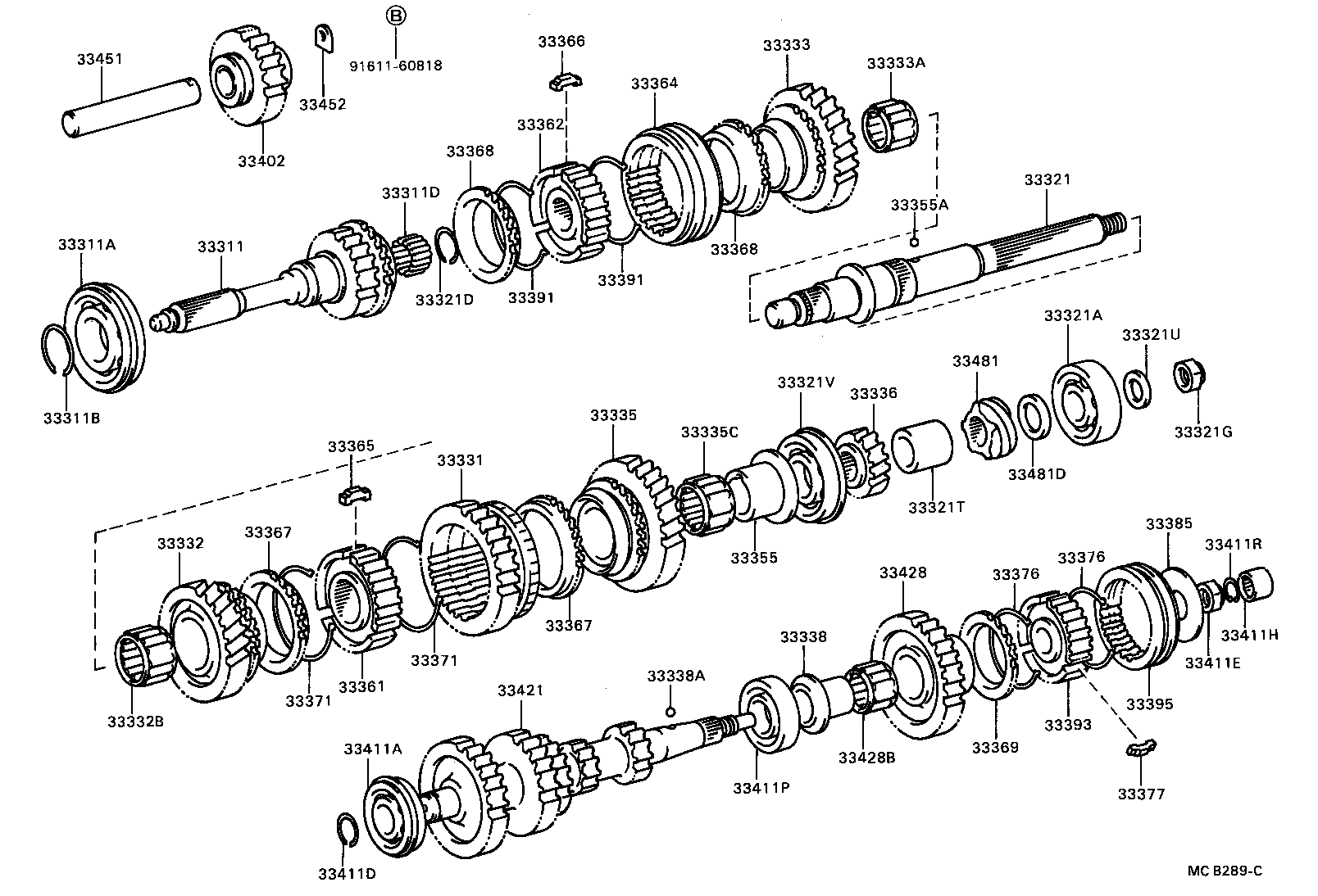33335-36080 GEAR, 1ST product image