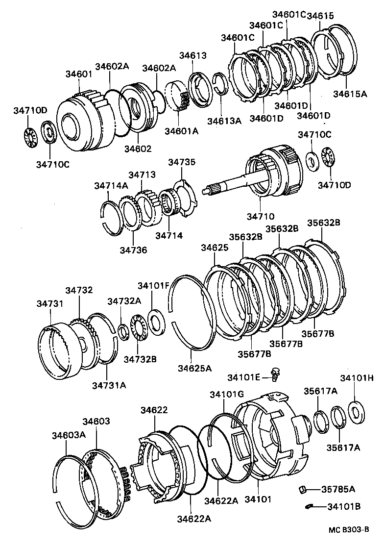 35675-36010 FLANGE, OVERDRIVE CLUTCH product image