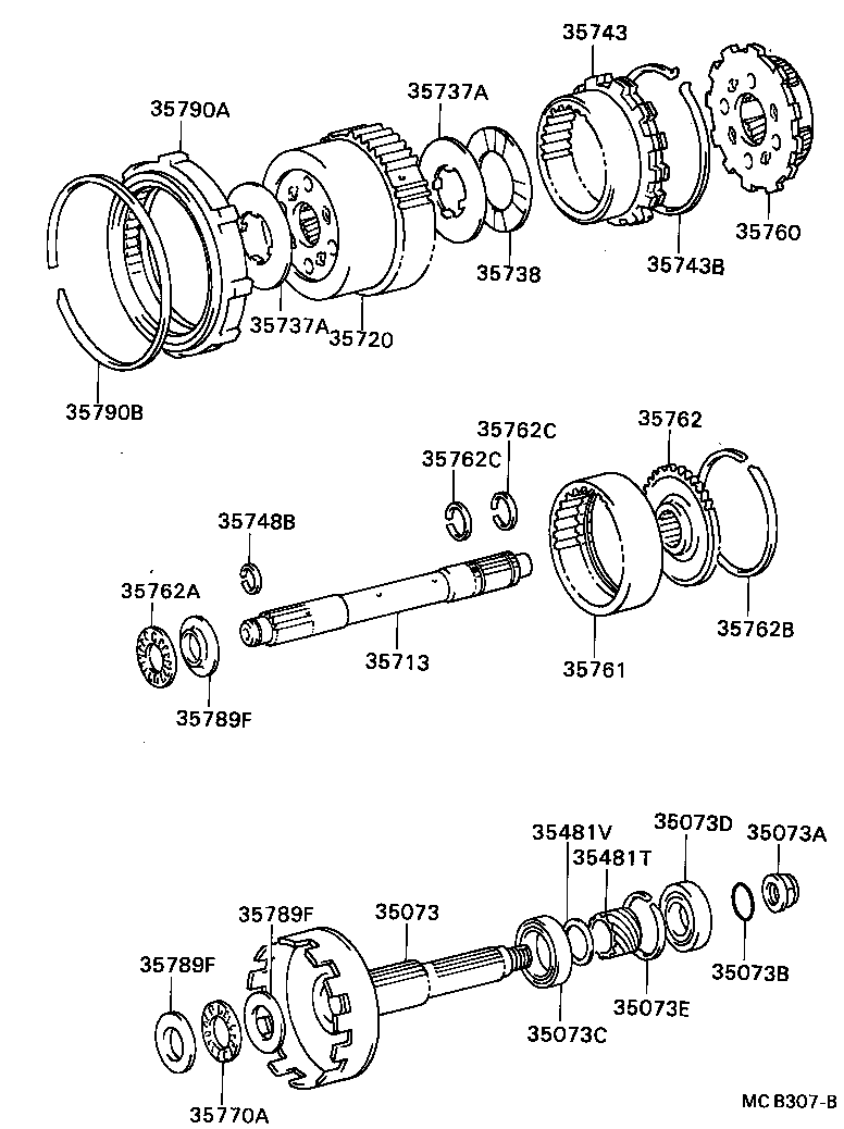 35720-36010 GEAR ASSY, FRONT PLANETARY product image