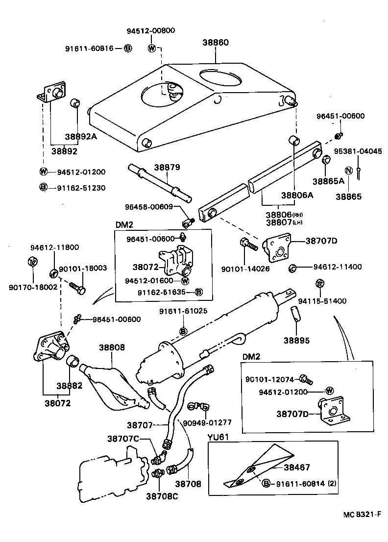 38462-96305 HOSE SUB-ASSY, DELIVERY product image