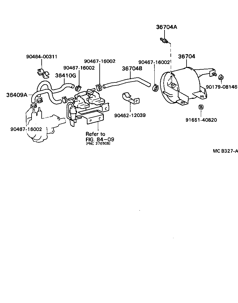 36704-36010 RESERVOIR SUB-ASSY, TRANSMISSION VACUUM product image