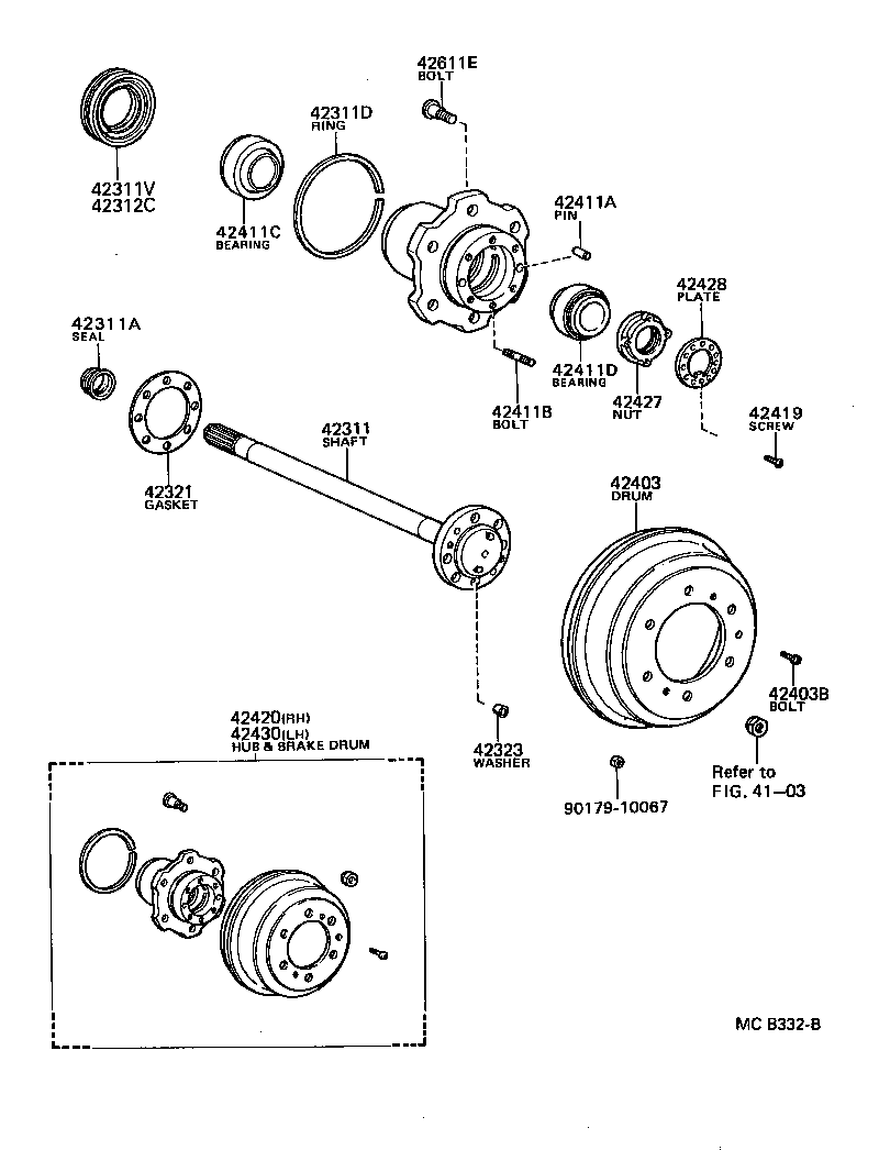 90342-02025 BOLT, HUB (FOR REAR AXLE) product image