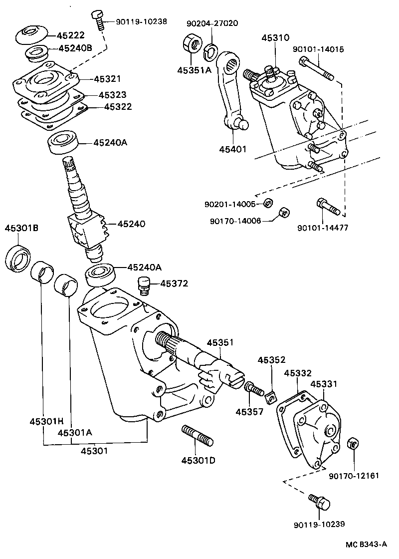 44167-37010 COVER, SECTOR SHAFT DUST product image