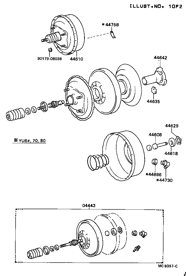 44610-36340 BOOSTER ASSY, BRAKE product image