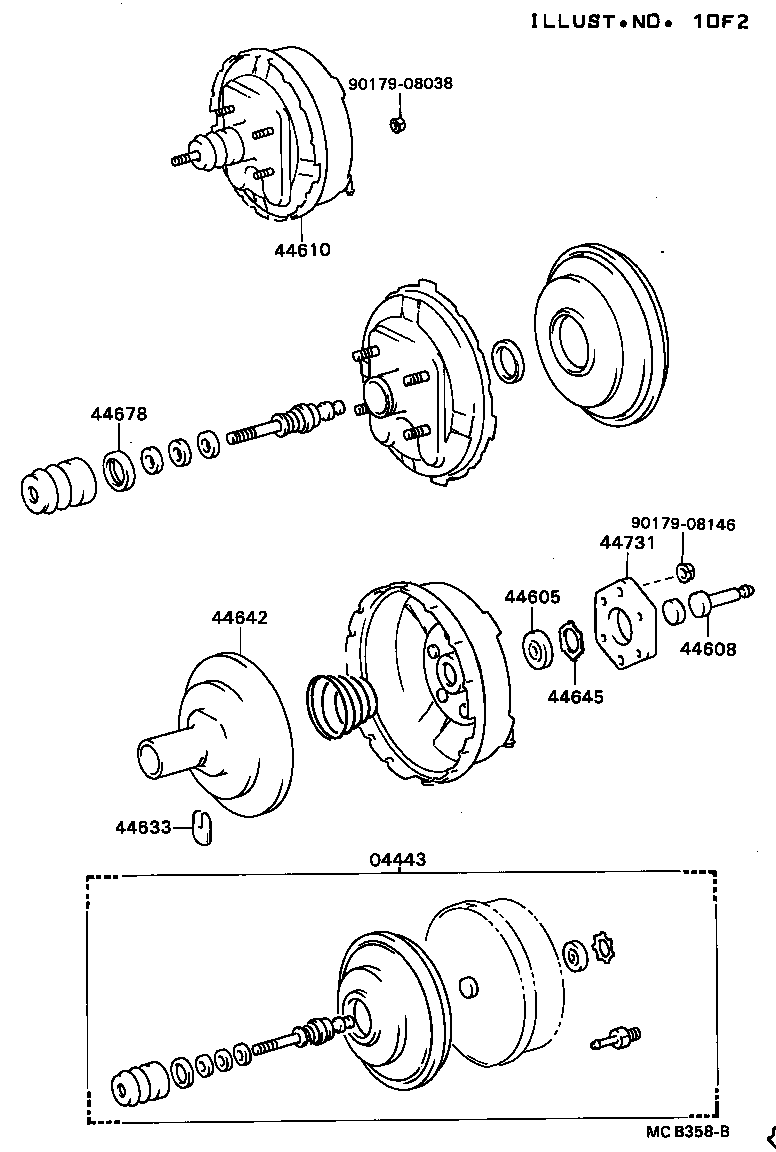 44610-36240 BOOSTER ASSY, BRAKE product image
