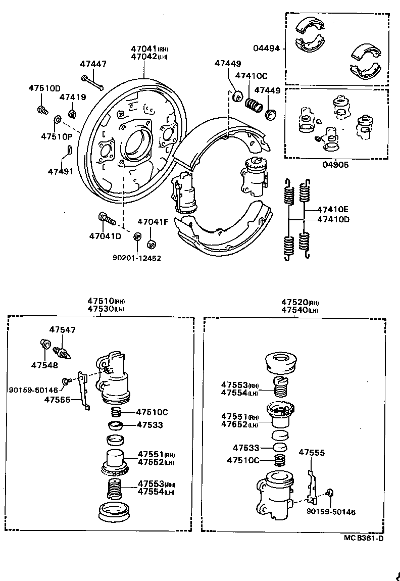 04496-36100 SHOE KIT, FRONT BRAKE product image