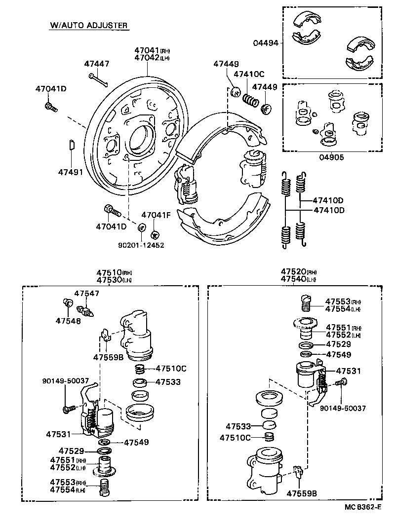 04496-36061 SHOE KIT, FRONT BRAKE product image