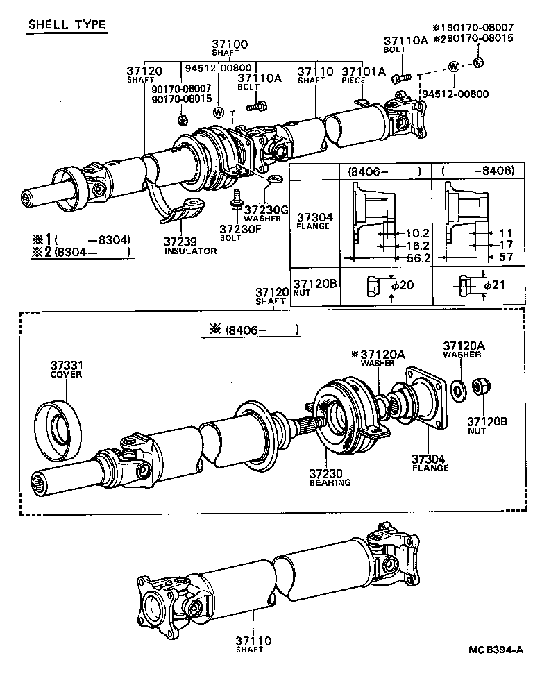 37110-21070 SHAFT ASSY, PROPELLER product image