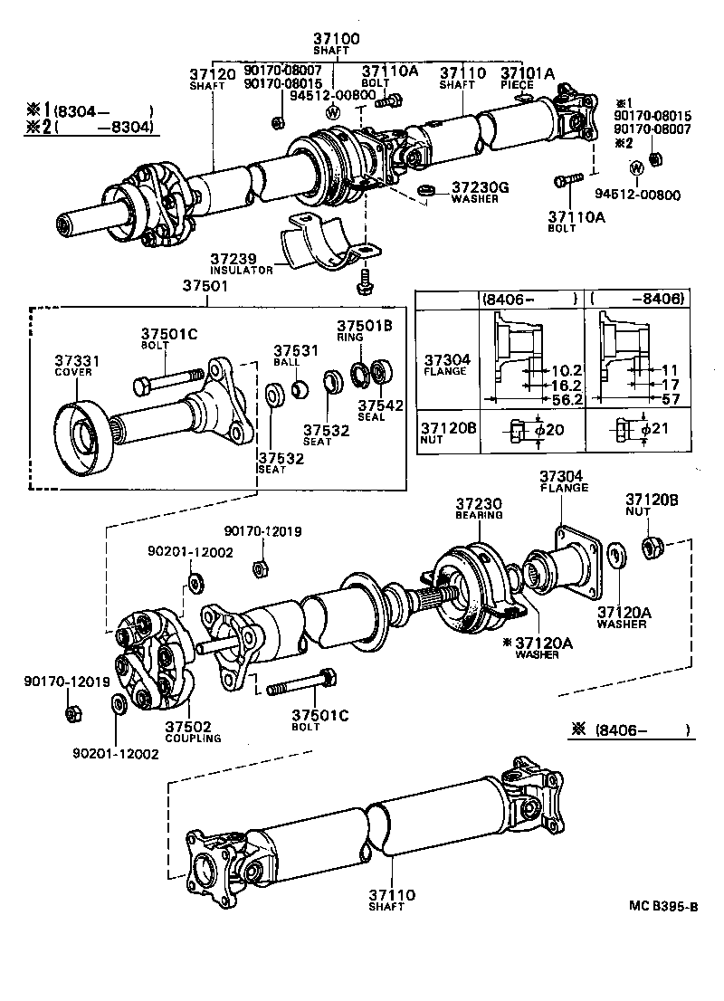 37110-21070 SHAFT ASSY, PROPELLER product image
