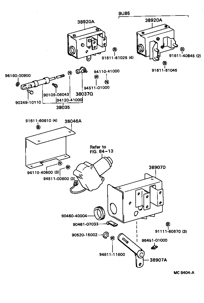 38930-93302 CABLE SUB-ASSY, PUSH PULL (FOR PUMP CONTROL) product image