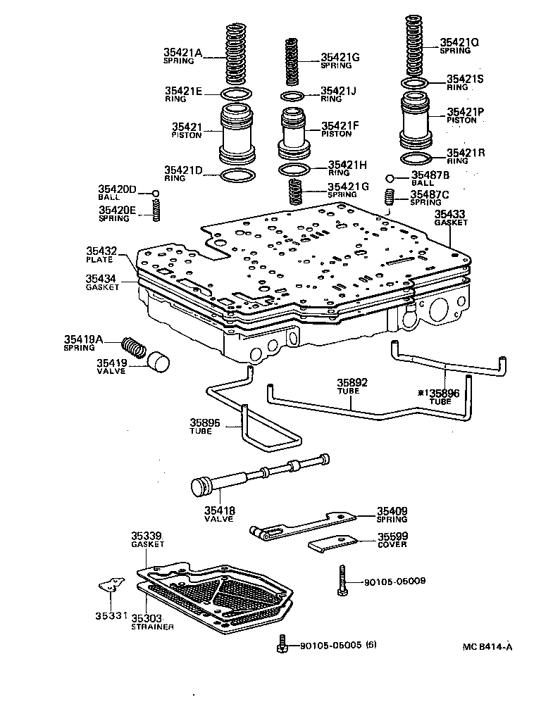 90501-15003 SPRING, COMPRESSION (FOR ACCUMULATOR PISTON NO.2) product image