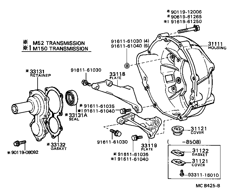 31111-36150 HOUSING, CLUTCH product image