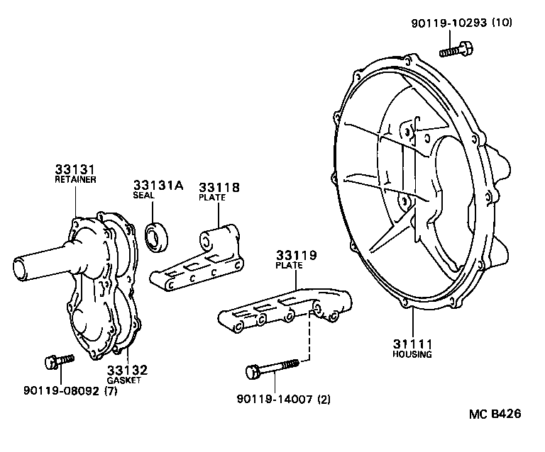 31111-36150 HOUSING, CLUTCH product image