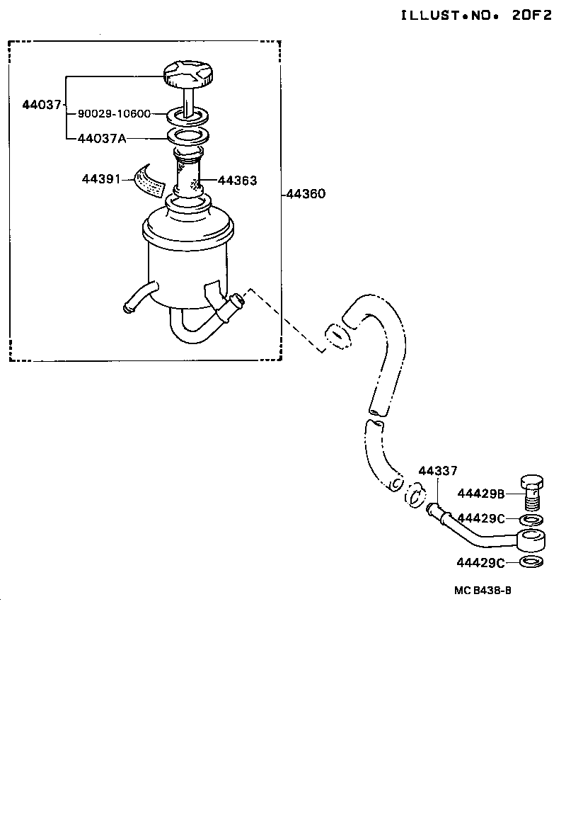04446-36020 GASKET KIT, POWER STEERING PUMP product image