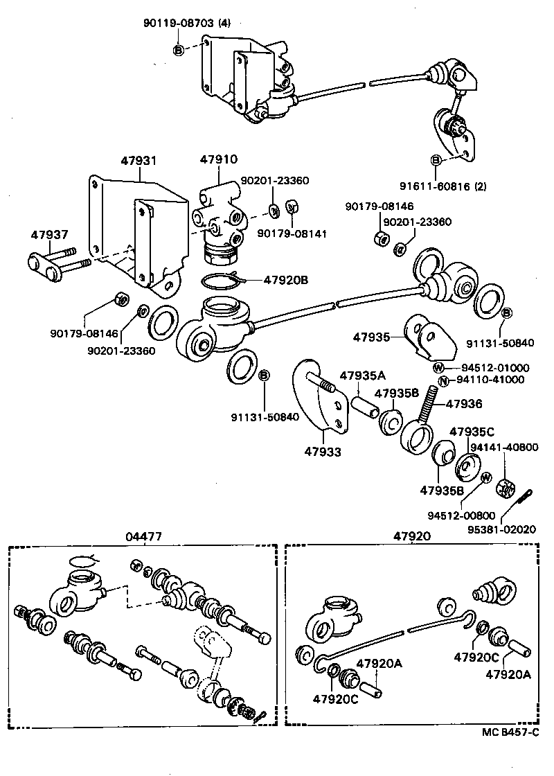 47327-36190 TUBE, REAR BRAKE, NO.7 product image