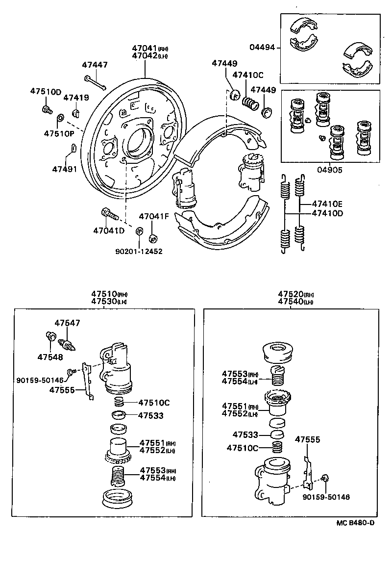 04494-36080 SHOE KIT, FRONT BRAKE product image