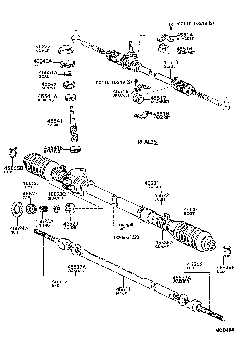 44210-16010 VALVE ASSY, POWER STEERING CONTROL product image