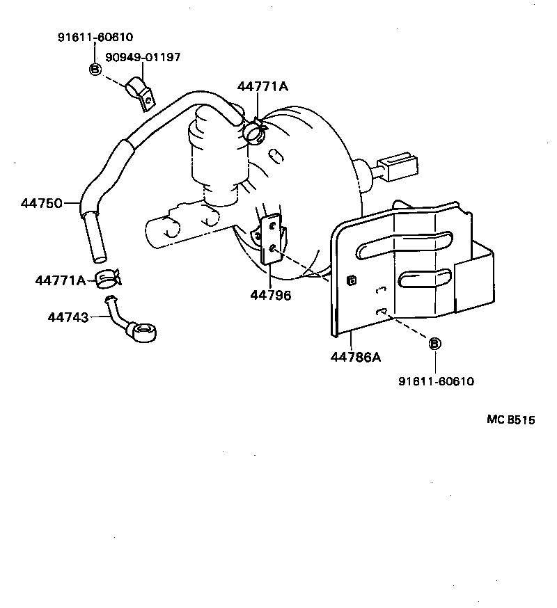 90044-05155 UNION(FOR VACUUM PUMP) product image