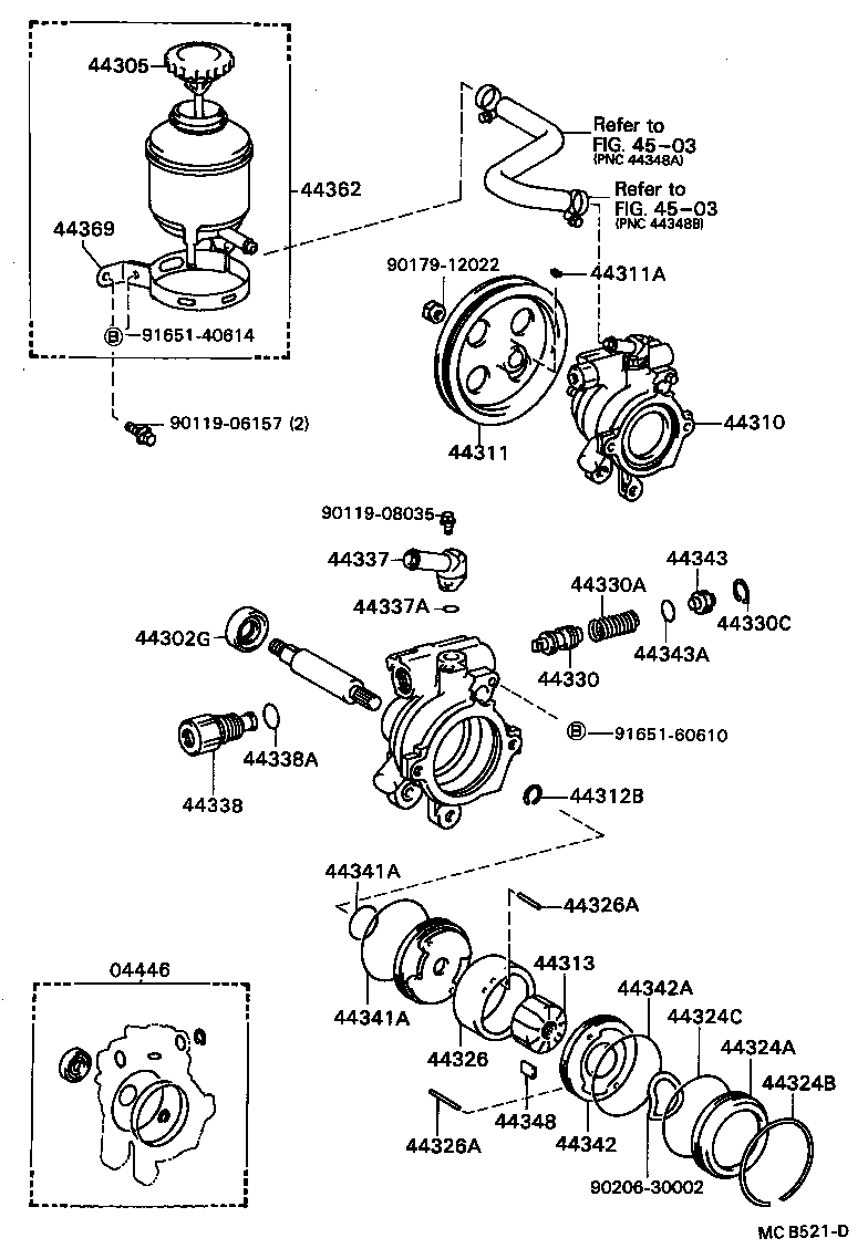 44308-12030 UNION, PRESSURE PORT product image