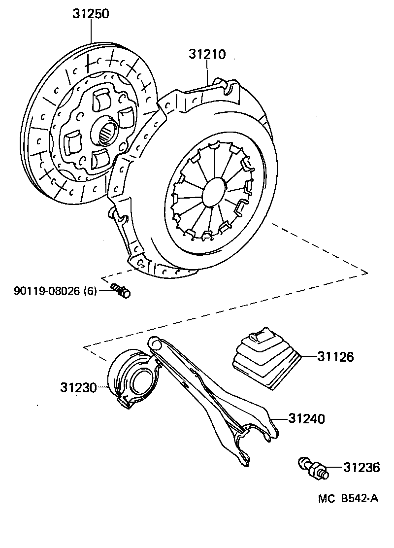 31210-27010 COVER ASSY, CLUTCH product image