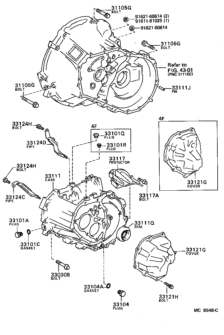 90105-10077 BOLT(FOR TRANSAXLE CASE & ENGINE SETTING) product image