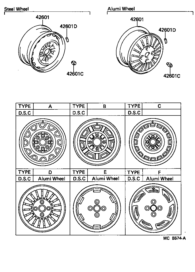 42603-10190 ORNAMENT SUB-ASSY, WHEEL HUB product image