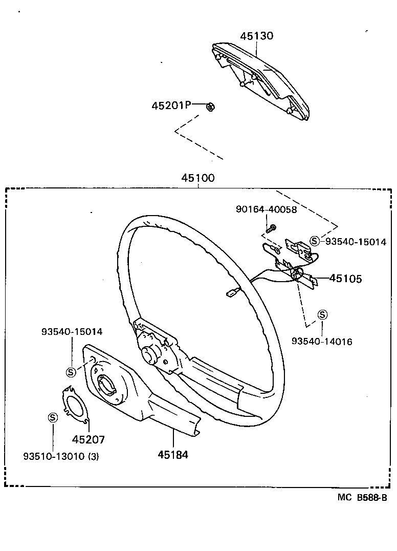 45100-10280 WHEEL ASSY, STEERING product image