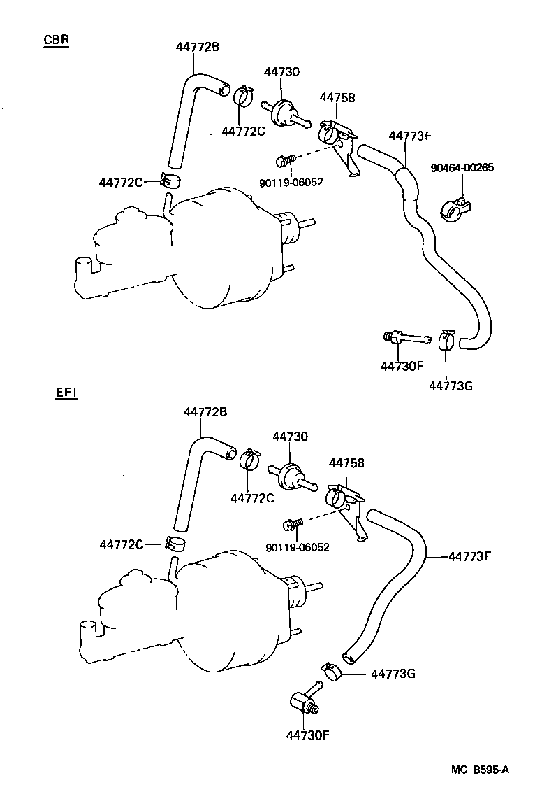 04443-10100 BOOSTER KIT, BRAKE product image
