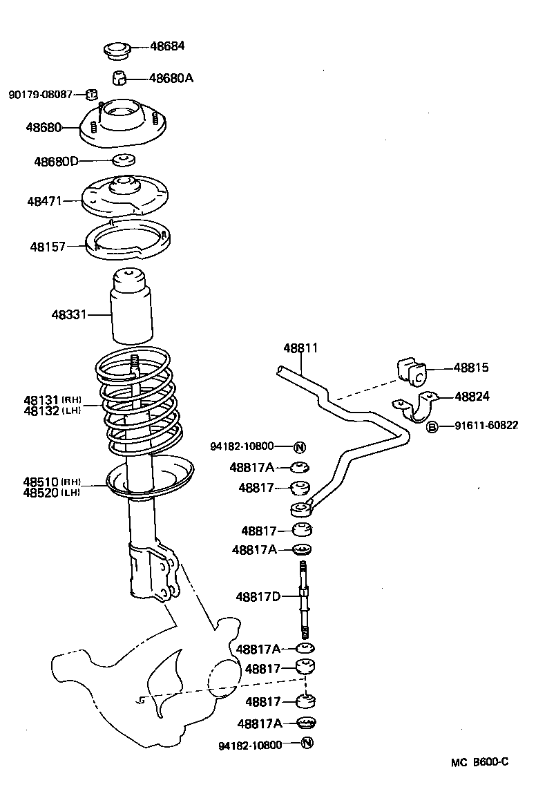 48131-10280 SPRING, FRONT COIL, RH product image