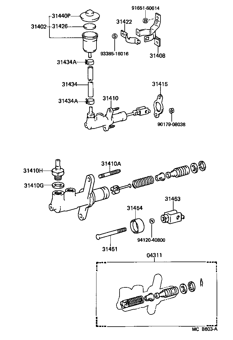 Toyota 90430-16242 GASKET(FOR CLUTCH MASTER CYLINDER UNION)