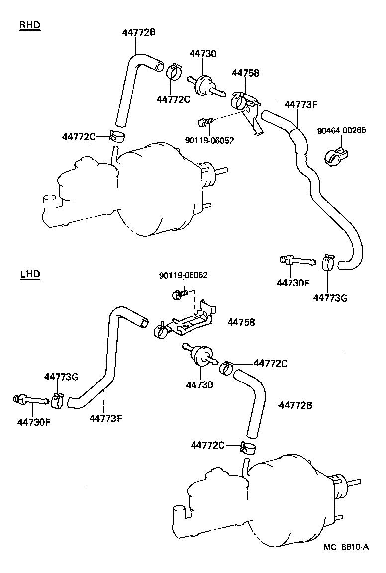 44610-10070 BOOSTER ASSY, BRAKE product image