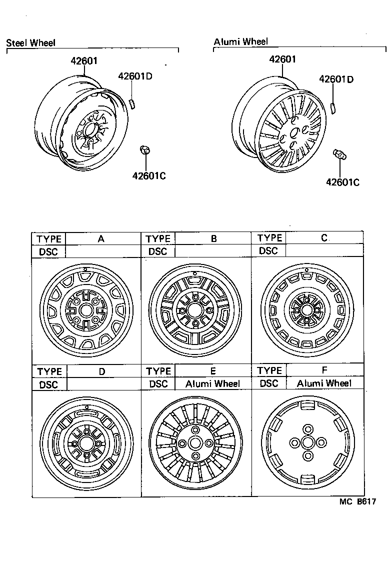 42621-10110 CAP, WHEEL product image