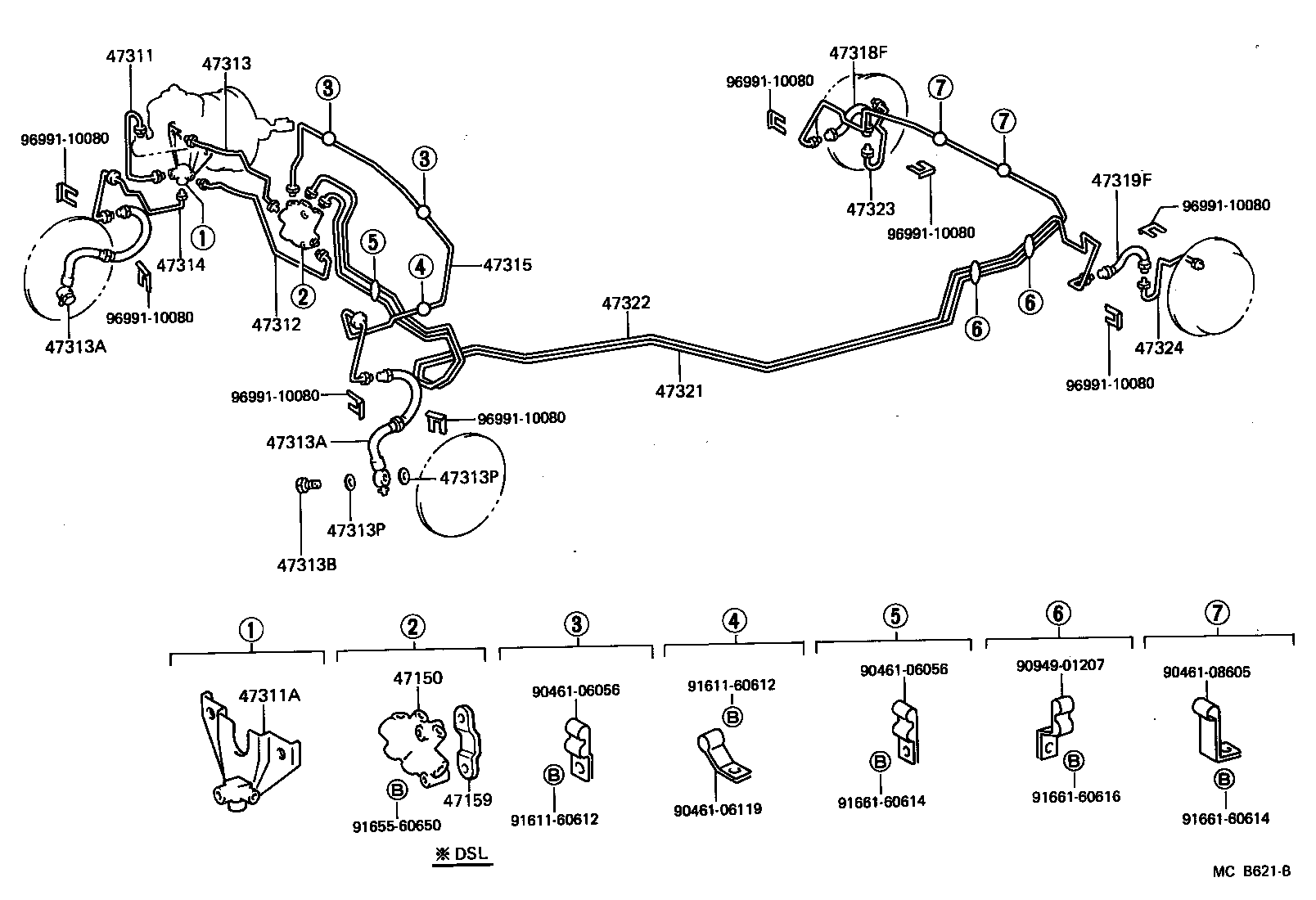 47159-10020 BRACKET, PROPORTIONING VALVE product image