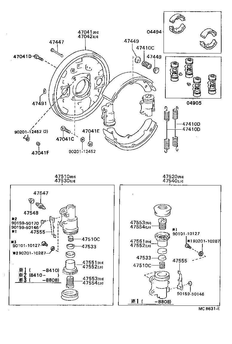 04494-25030 SHOE KIT, FRONT BRAKE product image