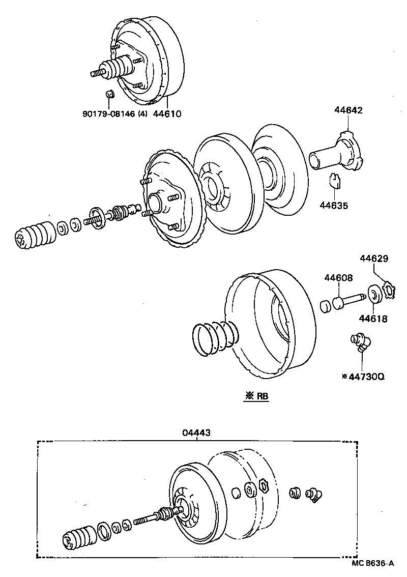 44610-36210 BOOSTER ASSY, BRAKE product image