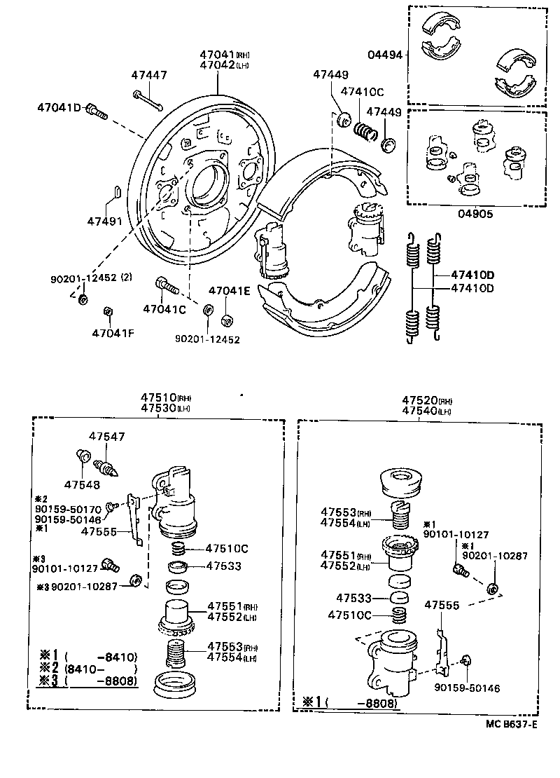 04496-36061 SHOE KIT, FRONT BRAKE product image