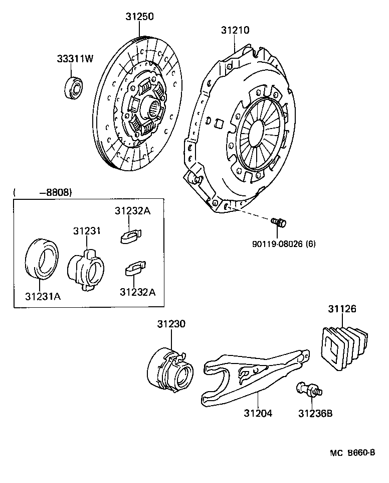 31210-60071 COVER ASSY, CLUTCH product image