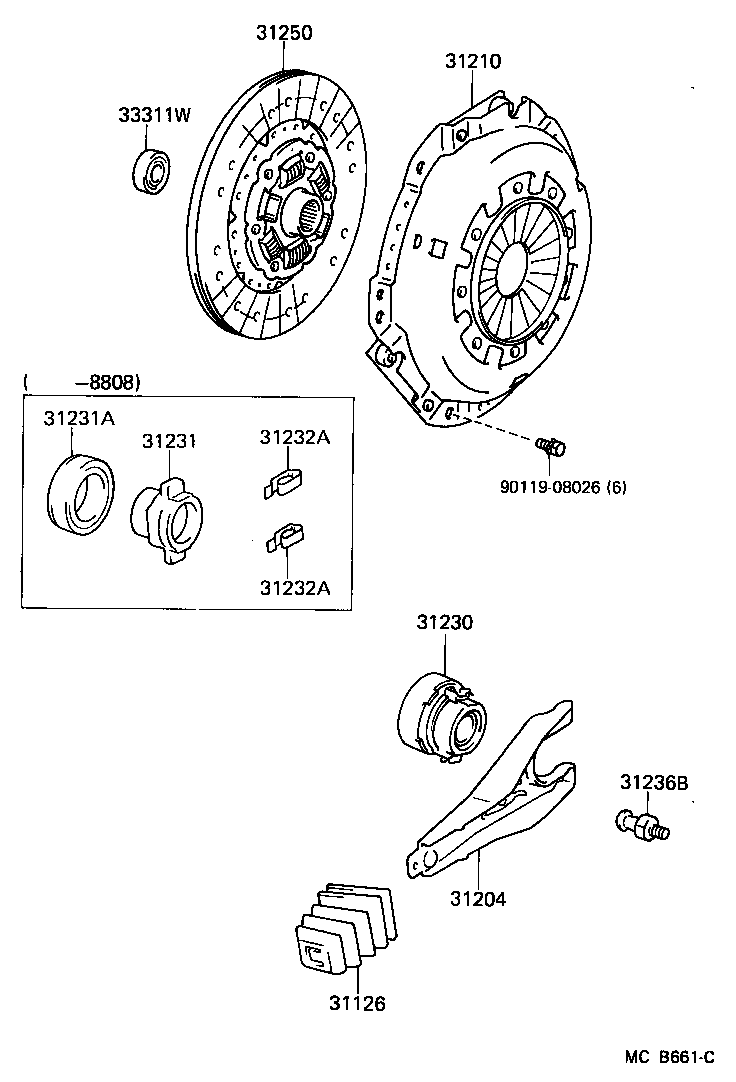 31210-60071 COVER ASSY, CLUTCH product image