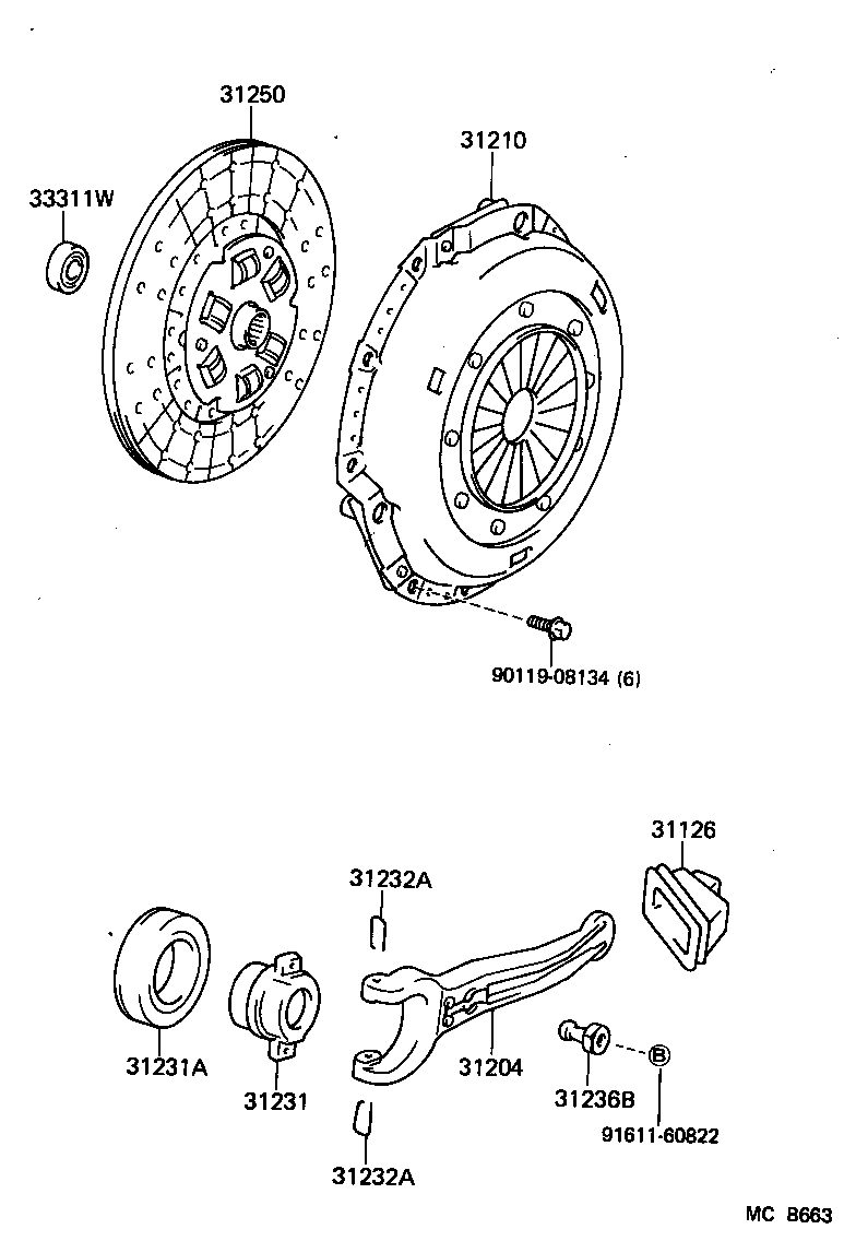 31231-60071 HUB, CLUTCH RELEASE BEARING product image